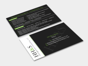 Business Card Design by Graphic Flame for HH&S Management Consulting, LLC | Design: #15210730