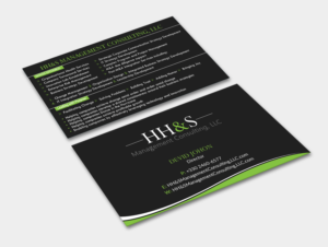 Business Card Design by Graphic Flame for HH&S Management Consulting, LLC | Design: #15210740