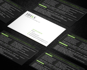 Business Card Design by Graphic Flame for HH&S Management Consulting, LLC | Design: #15210741