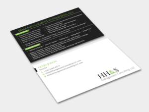 Business Card Design by Graphic Flame for HH&S Management Consulting, LLC | Design: #15210744