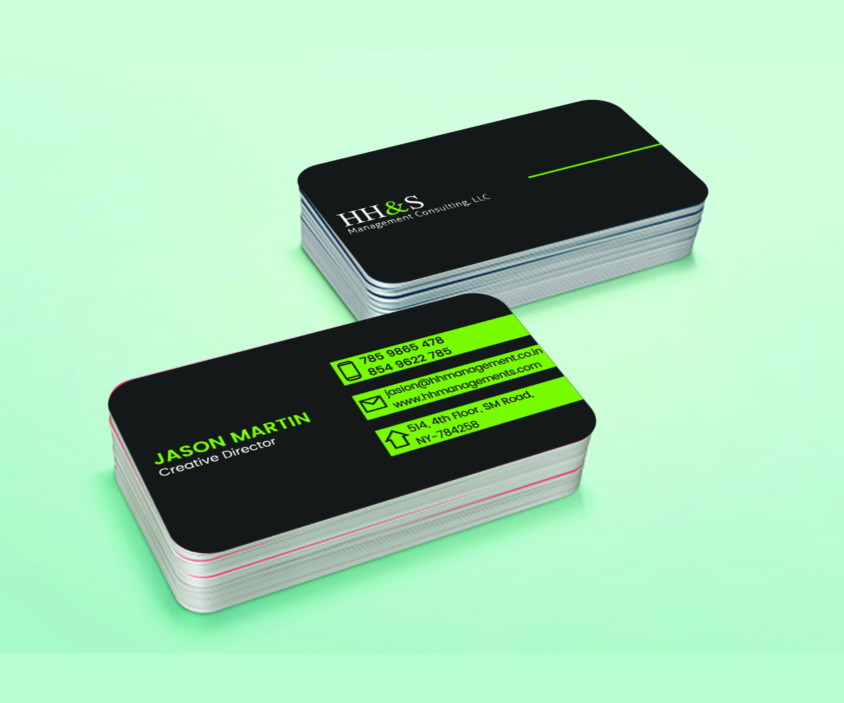 Diseño de Tarjeta de Presentación por mohammed0086 para HH&S Management Consulting, LLC | Diseño #15210441