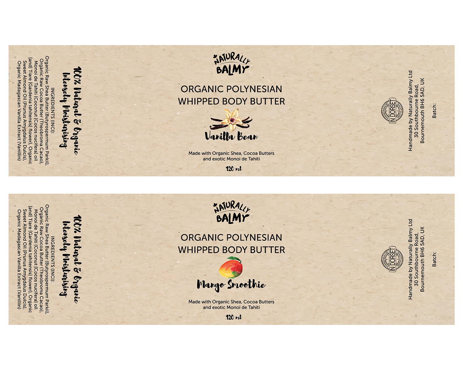 Packaging Design by RoundYellow for Naturally Balmy Ltd | Design #15280611