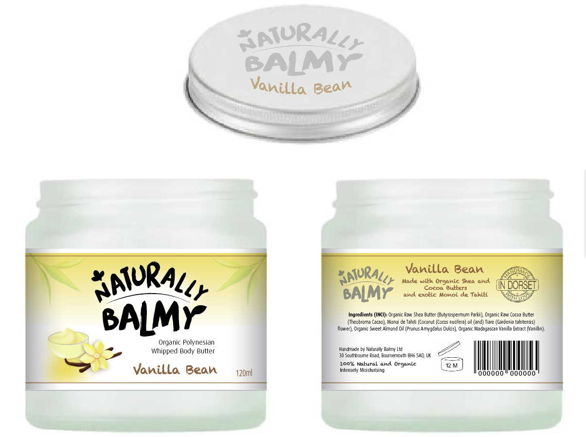 Packaging Design by NEZ39 for Naturally Balmy Ltd | Design #15281959