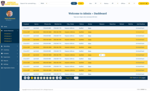 Candidate Table Page | Web-Design von Expert Designer