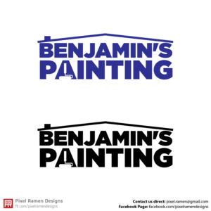 Benjamin's Painting | Logo Design by Noche designs