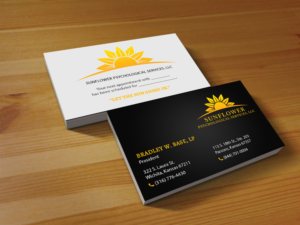 Business Card Design by Creations Box 2015 for Sunflower Psychological Services, LLC | Design: #15224144