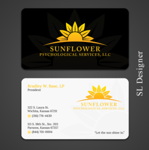 Diseño de Tarjeta de Presentación por SL Designer para Sunflower Psychological Services, LLC | Diseño: #15217644