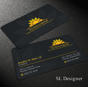 Business Card Design by SL Designer for Sunflower Psychological Services, LLC | Design: #15217657