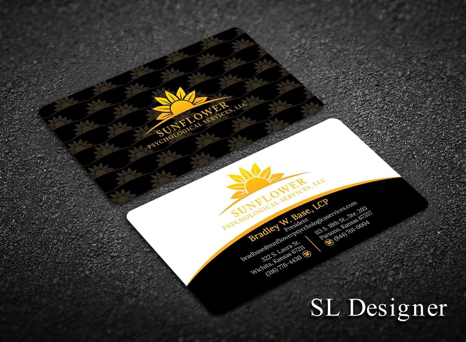 Business Card Design by SL Designer for Sunflower Psychological Services, LLC | Design #15668255