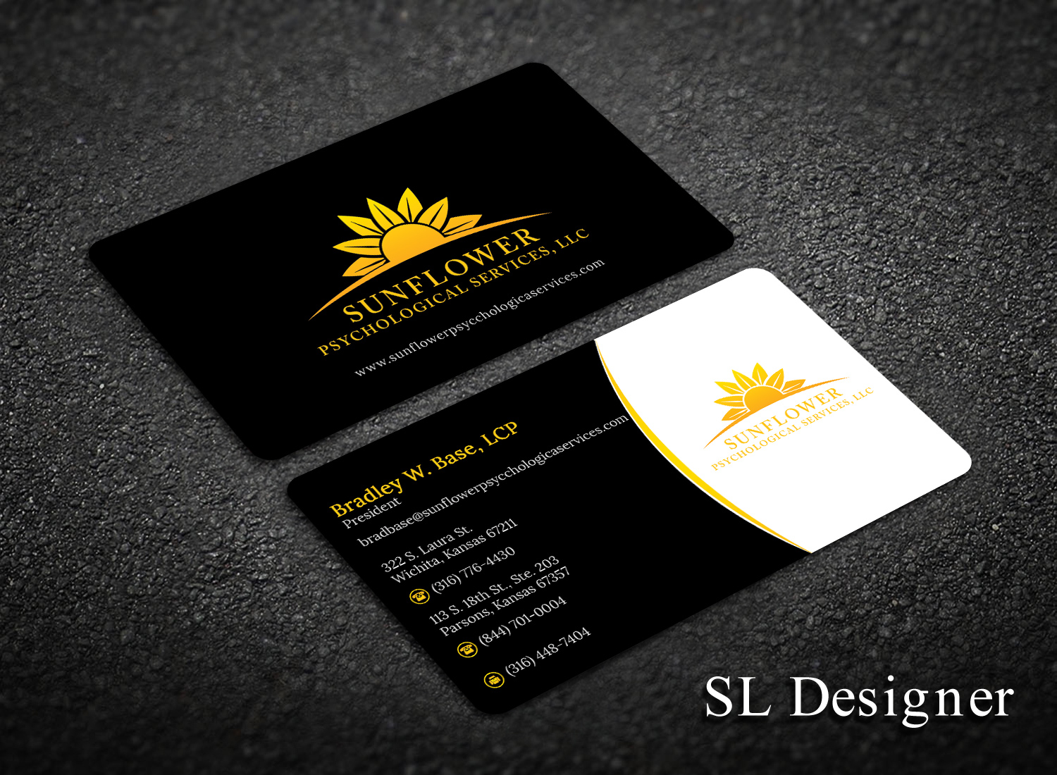 Business Card Design by SL Designer for Sunflower Psychological Services, LLC | Design #15676298