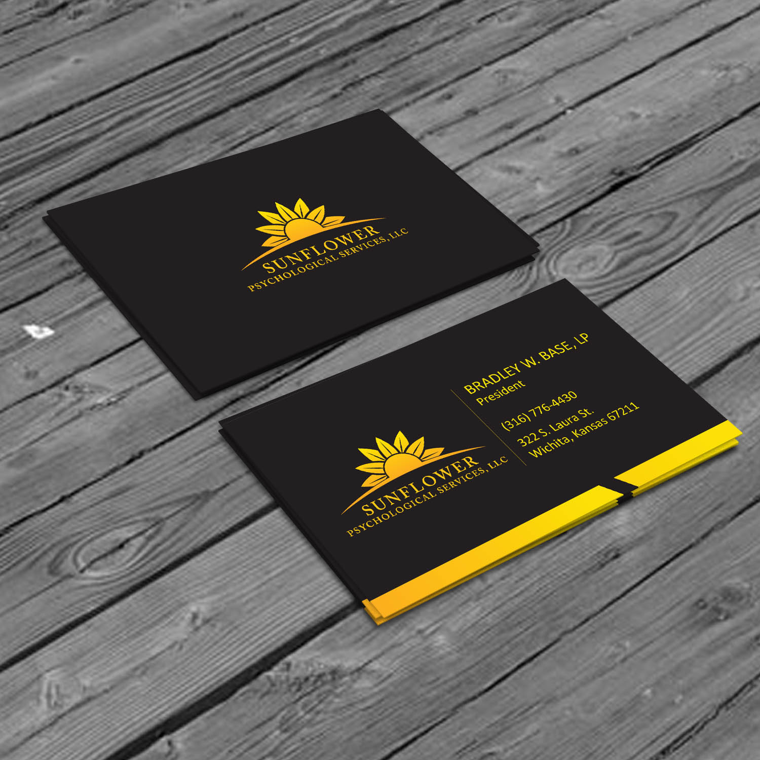 Business Card Design by Creative Jiniya for Sunflower Psychological Services, LLC | Design #15214559