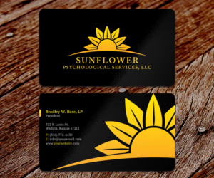Diseño de Tarjeta de Presentación por SS_Designs para Sunflower Psychological Services, LLC | Diseño #15233485