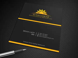 Diseño de Tarjeta de Presentación por Graphic Flame para Sunflower Psychological Services, LLC | Diseño: #15242632