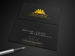 Diseño de Tarjeta de Presentación por Graphic Flame para Sunflower Psychological Services, LLC | Diseño: #15242633