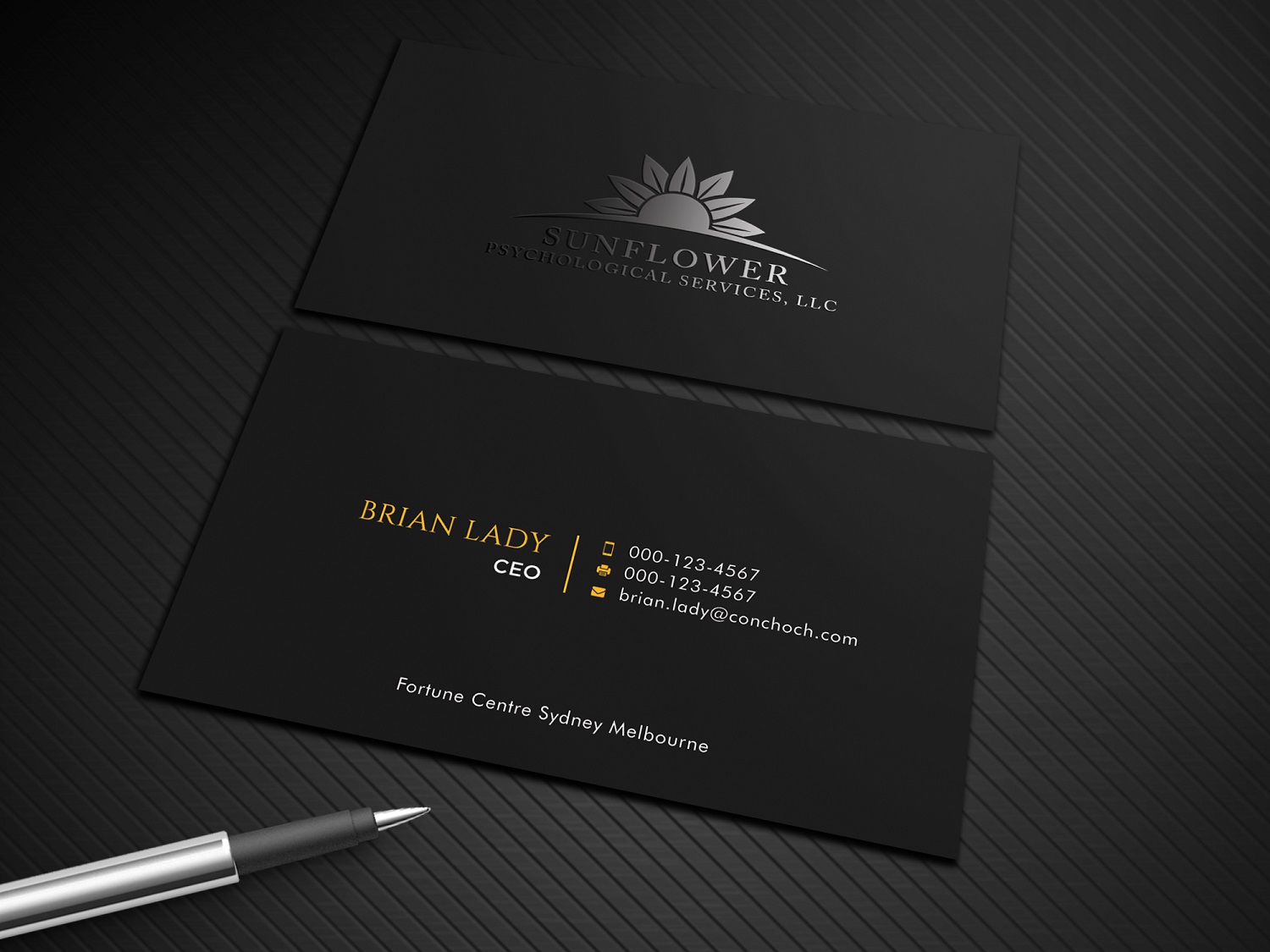 Business Card Design by Graphic Flame for Sunflower Psychological Services, LLC | Design #15242634