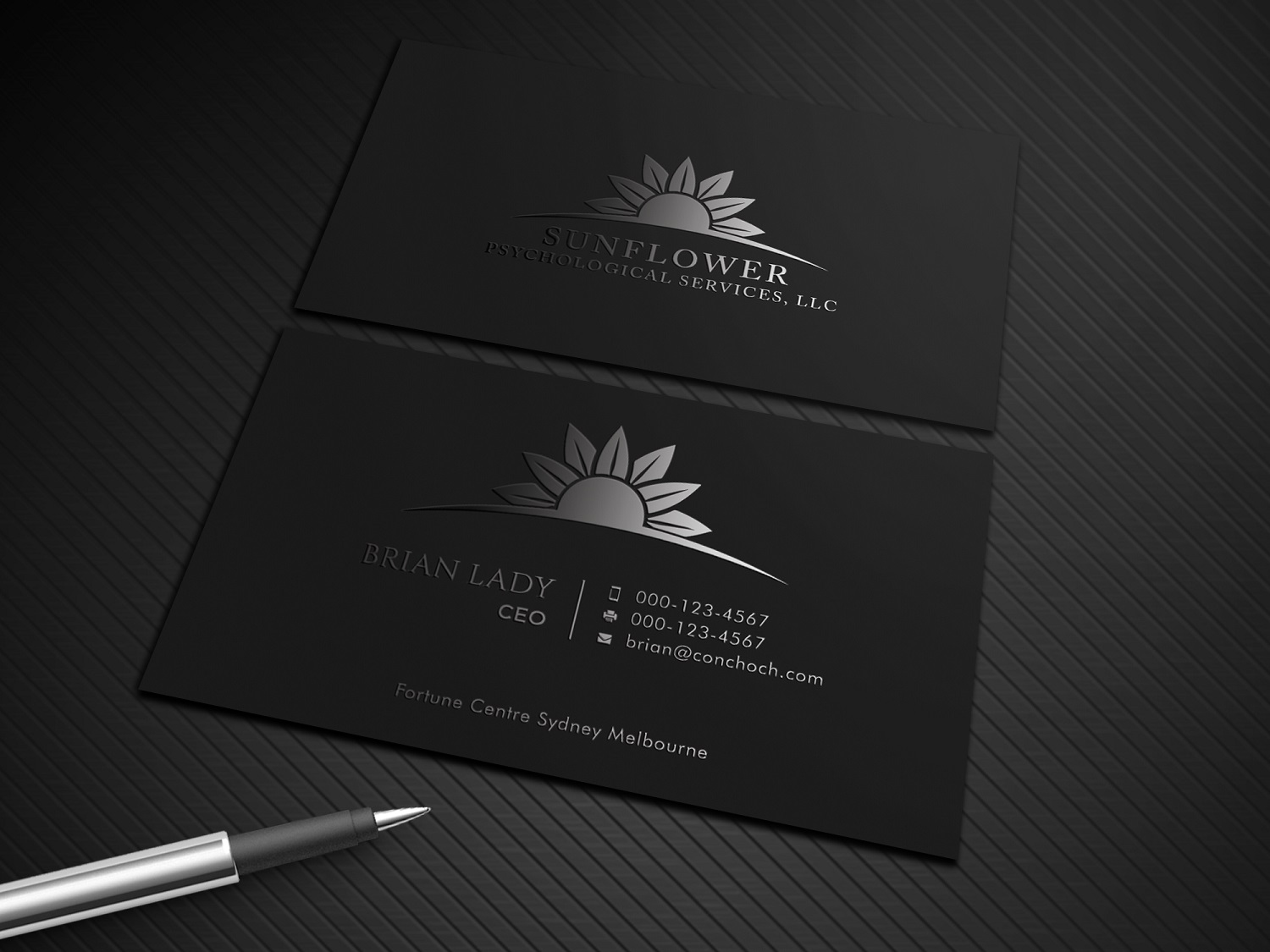 Business Card Design by Graphic Flame for Sunflower Psychological Services, LLC | Design #15242641