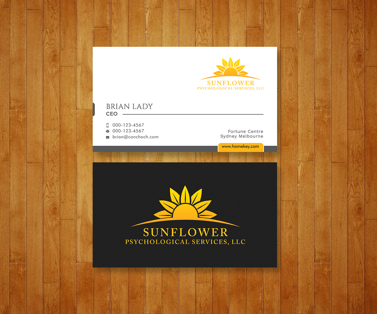 Diseño de Tarjeta de Presentación por Graphic Flame para Sunflower Psychological Services, LLC | Diseño #15242703