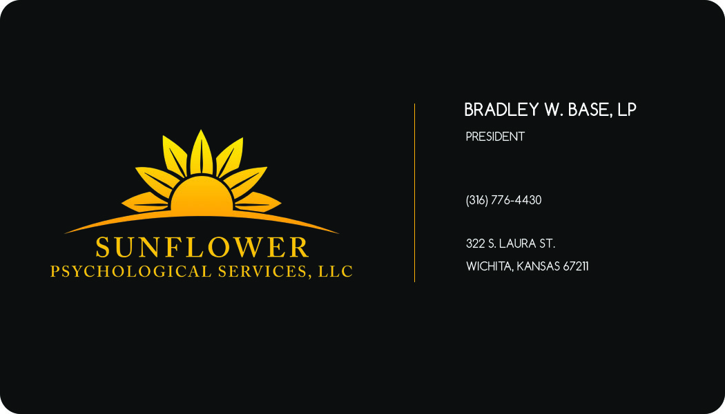 Visitenkarten-Design von Mohammad Jahran Chowdhury für Sunflower Psychological Services, LLC | Design #15215053