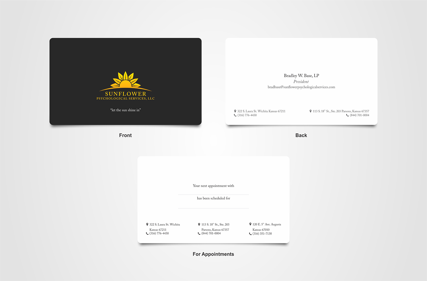 Business Card Design by daitiva for Sunflower Psychological Services, LLC | Design #15233116