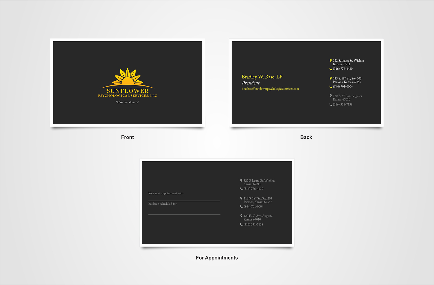 Business Card Design by daitiva for Sunflower Psychological Services, LLC | Design #15233117
