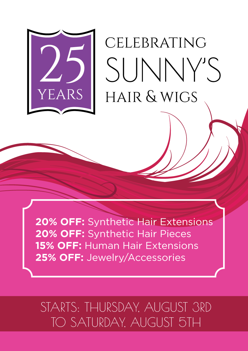 Flyer Design by Sergio Coelho for Sunny's Hair and Wigs | Design #15218316