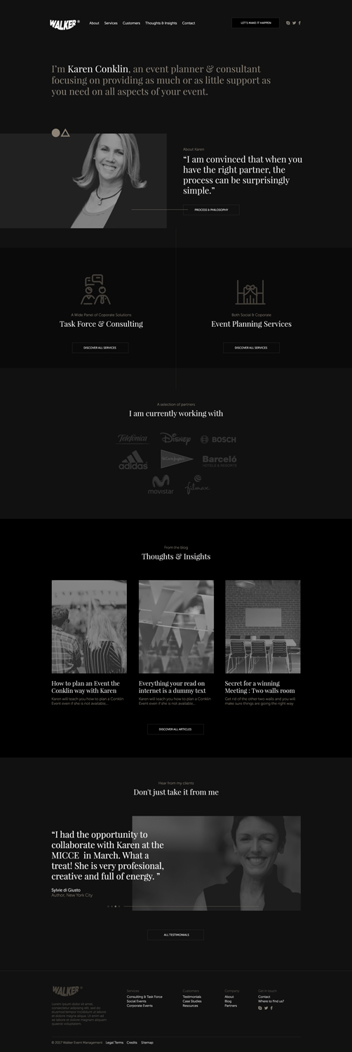 Diseño Web por WYSIWYG para Walker Event Management | Diseño #15284228