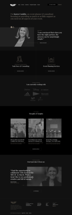 Diseño Web por WYSIWYG para Walker Event Management | Diseño: #15284228