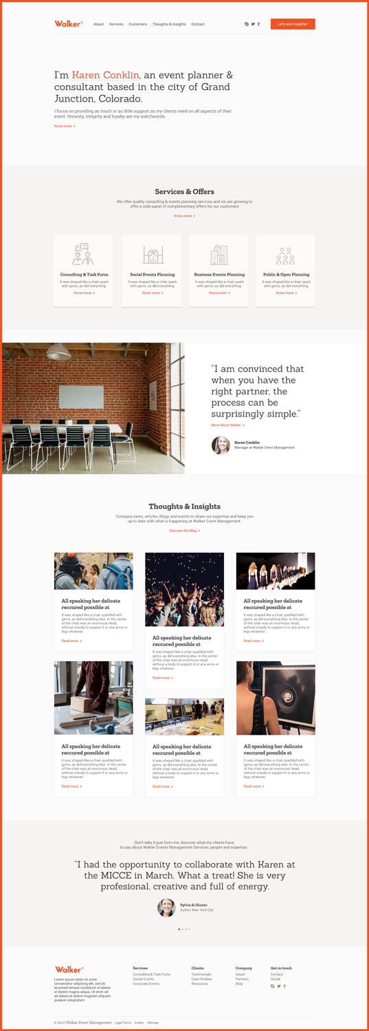 Web Design by WYSIWYG for Walker Event Management | Design #15297721