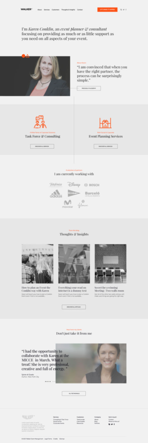 Web Design by WYSIWYG for Walker Event Management | Design: #15336347