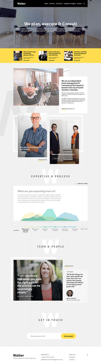Web Design by WYSIWYG for Walker Event Management | Design #15336724