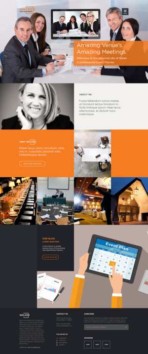 GUARANTEED! Simple website for independent event planner and consultant... | Web Design par Kreative Ideaz
