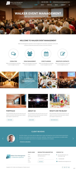Web Design by pb for Walker Event Management | Design: #15223509