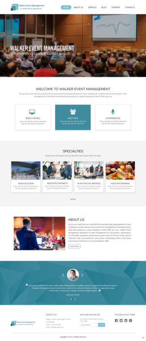 Web Design by pb for Walker Event Management | Design: #15223511