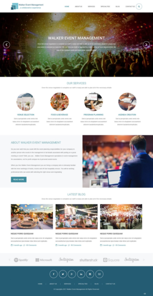 Web Design by pb for Walker Event Management | Design: #15223520