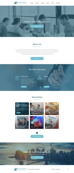 Web Design by pb for Walker Event Management | Design: #15223523