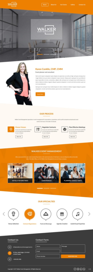 Diseño Web por pb para Walker Event Management | Diseño: #15279242