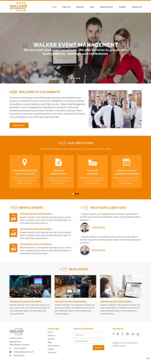 Web Design by pb for Walker Event Management | Design: #15279243