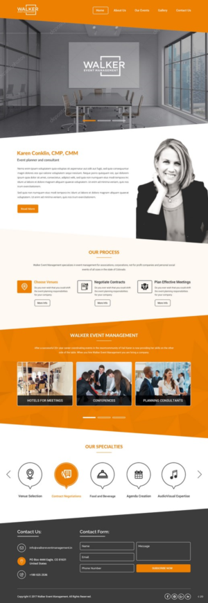 Diseño Web por pb para Walker Event Management | Diseño: #15351553