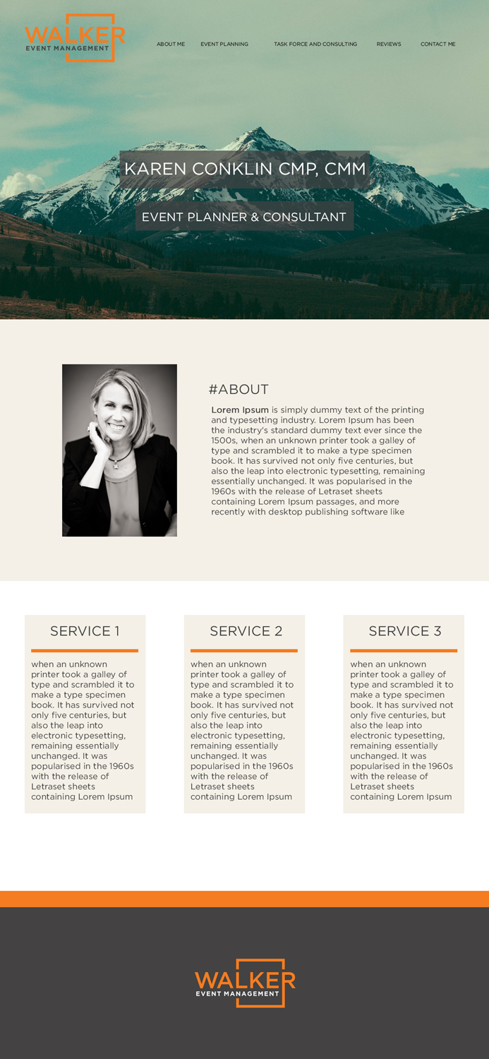 Web Design par bocephus205 pour Walker Event Management | Design #15306319
