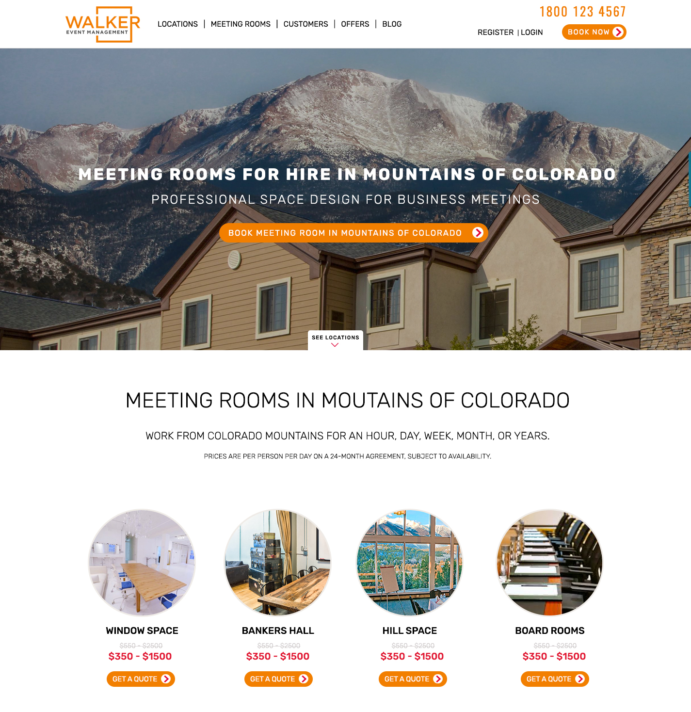 Web-Design von vedverma1984 für Walker Event Management | Design #15253298