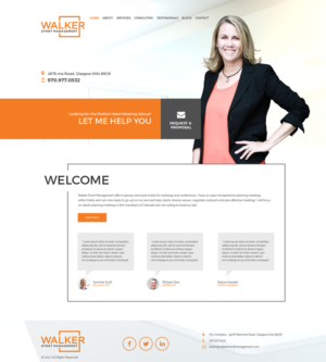 Diseño Web por jeckx2 para Walker Event Management | Diseño: #15262986