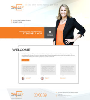 Diseño Web por jeckx2 para Walker Event Management | Diseño: #15263996