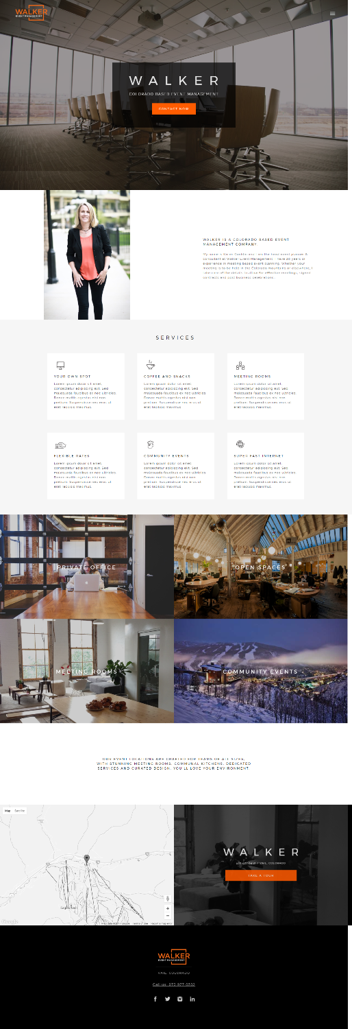 Web-Design von Panther für Walker Event Management | Design #15347842