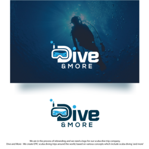 Logo Design by ecorokerz for Dive And More LLC | Design: #15227169