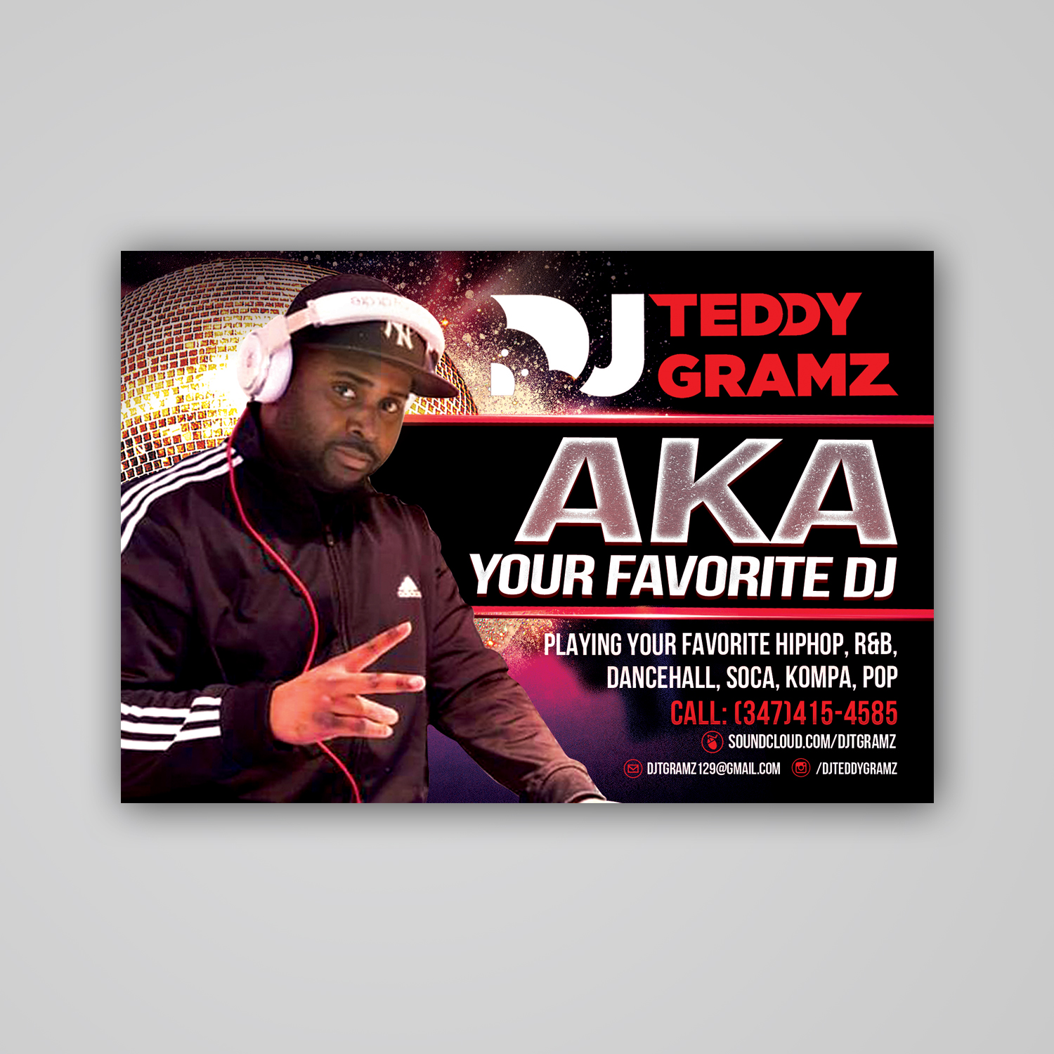 Flyer Design by Mariyam Khan for DJ Teddy Gramz | Design: #15294356