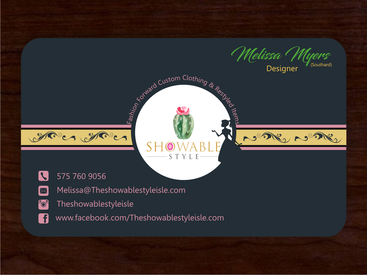 Business Card Design by Blueberry for The Showable Style Isle | Design #15237576