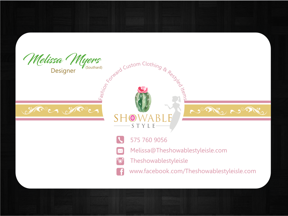 Business Card Design by Blueberry for The Showable Style Isle | Design #15237581