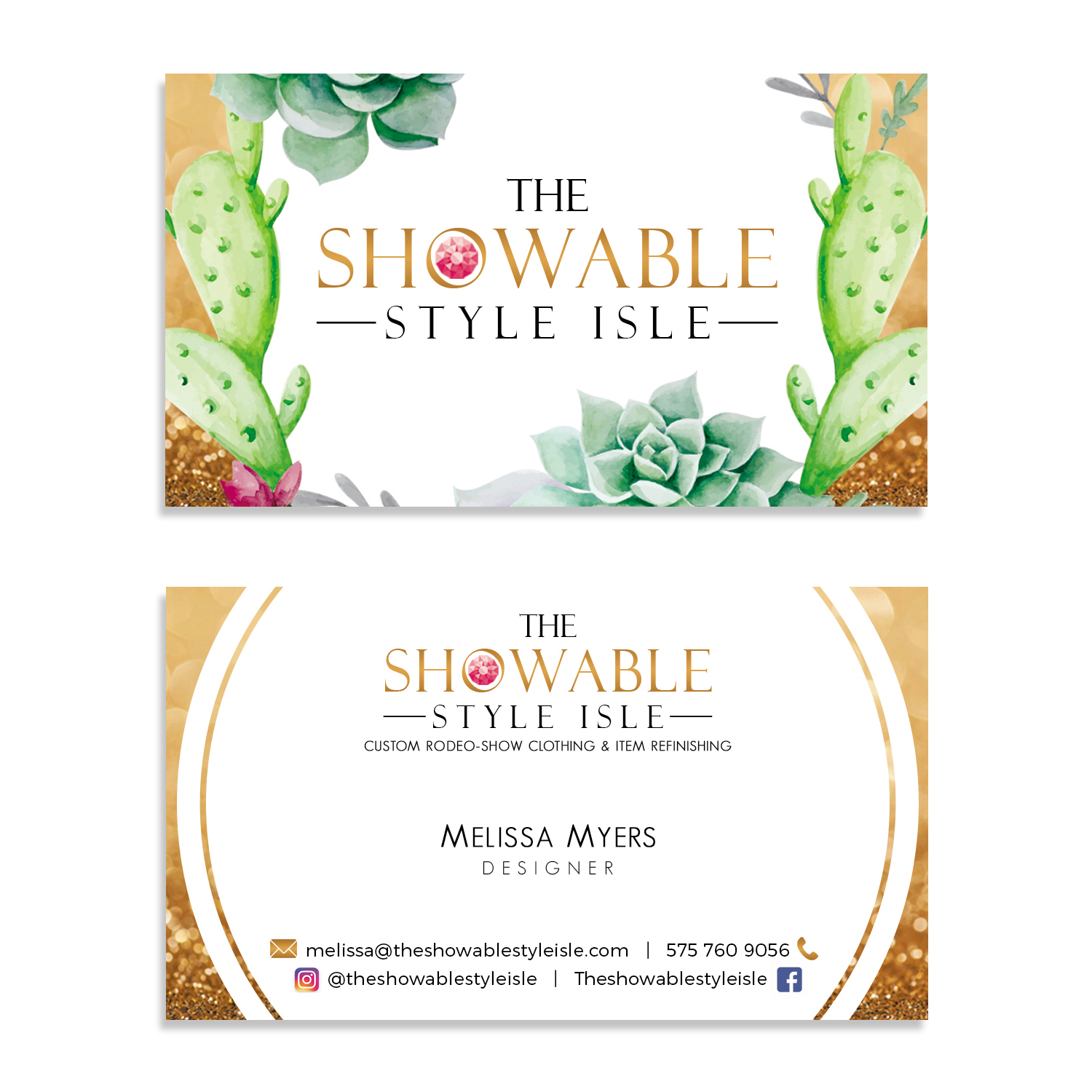Business Card Design by Ana White for The Showable Style Isle | Design #15232562
