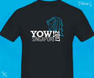 Design Fun T-Shirt for Software Development Conference - YOW! Singapore 2017 | T-Shirt-Design von nreimer