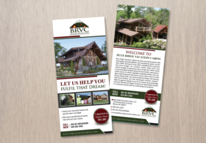 Flyer Design by Deepak_9_Malhotra for Blue Ridge  Vacation Cabins | Design: #15233418